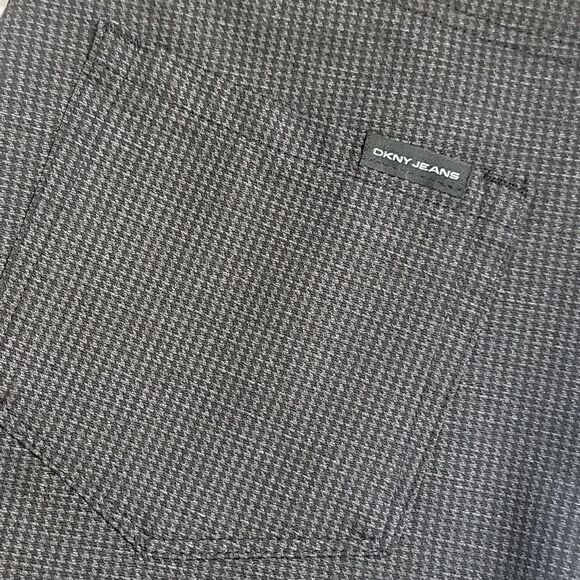 DKNY Gray Houndstooth Skinny Fit Ankle Pants Womens Size M - Picture 2 of 13